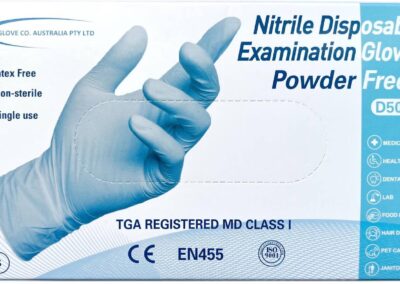Blue Nitrile Disposable Examination Glove
